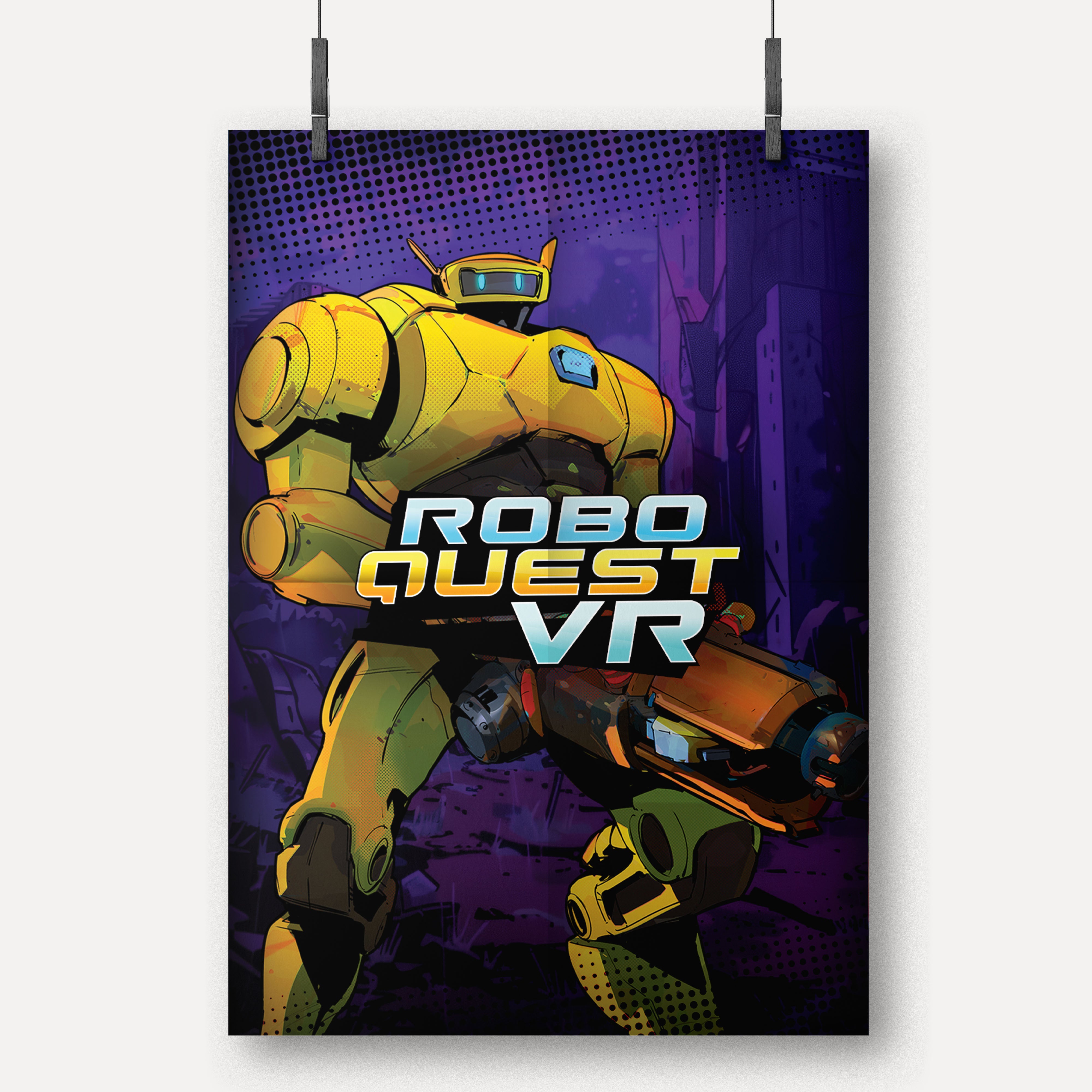 Roboquest VR Game Art - Poster