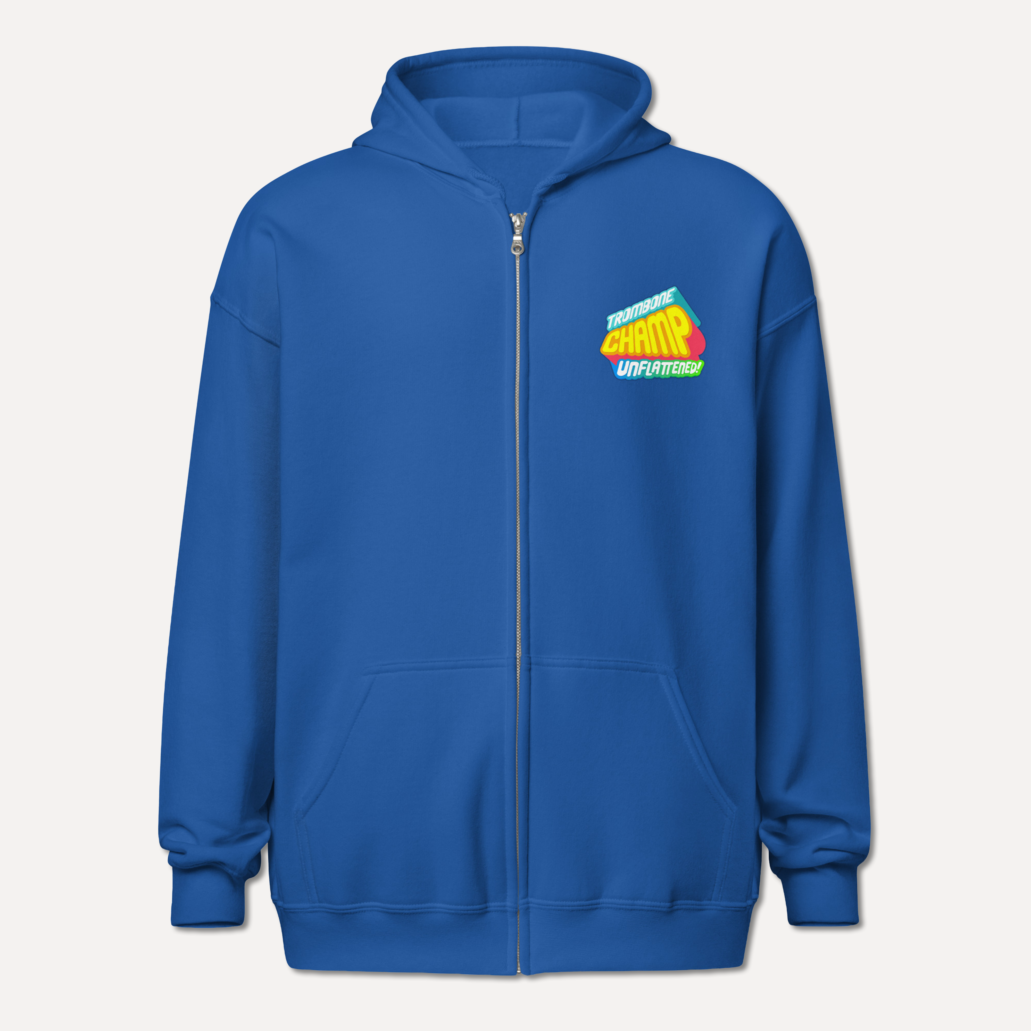 Trombone Champ: Unflattened! - Zip Up Hoodie