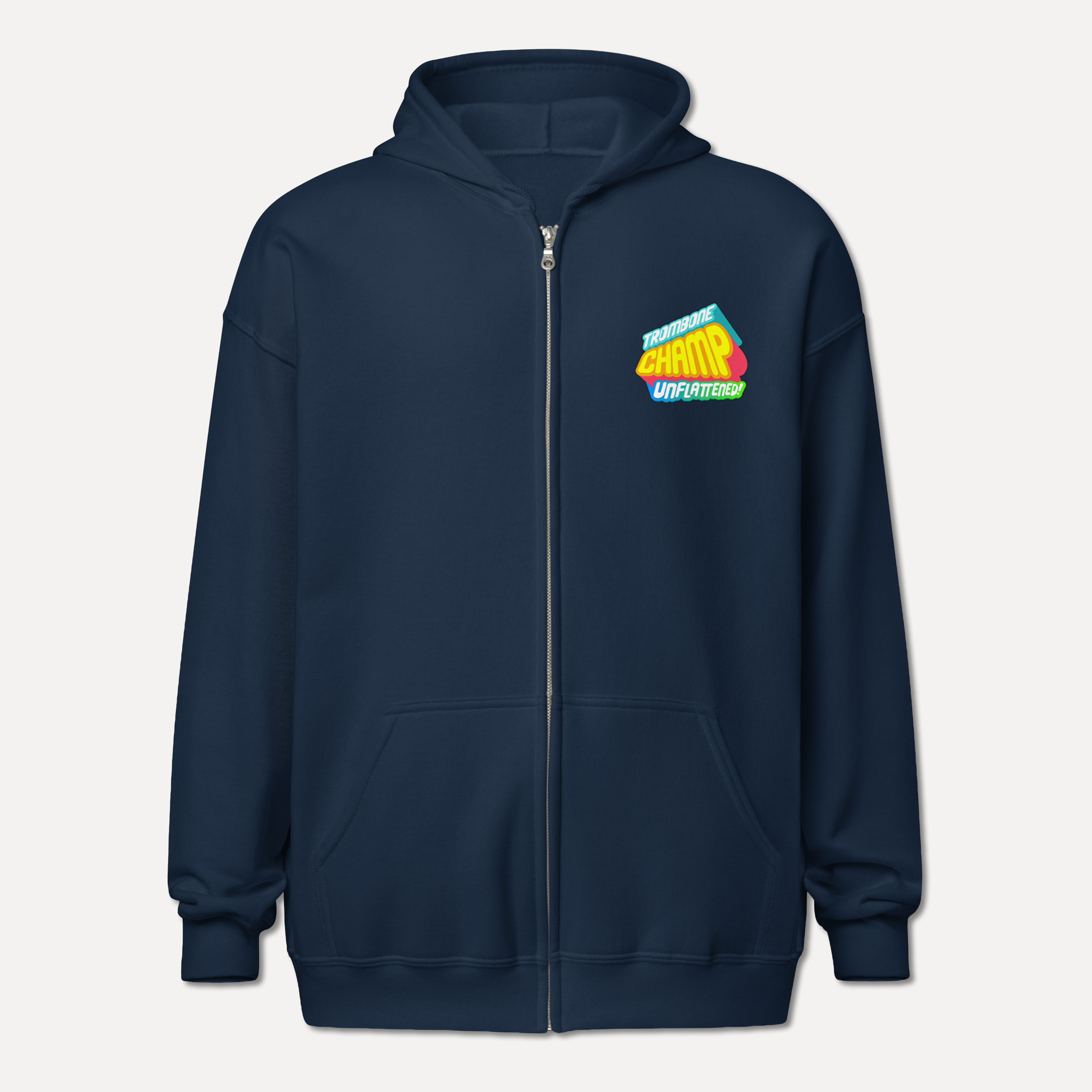 Trombone Champ: Unflattened! - Zip Up Hoodie