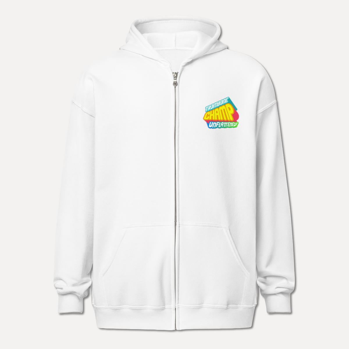 Trombone Champ: Unflattened! - Zip Up Hoodie